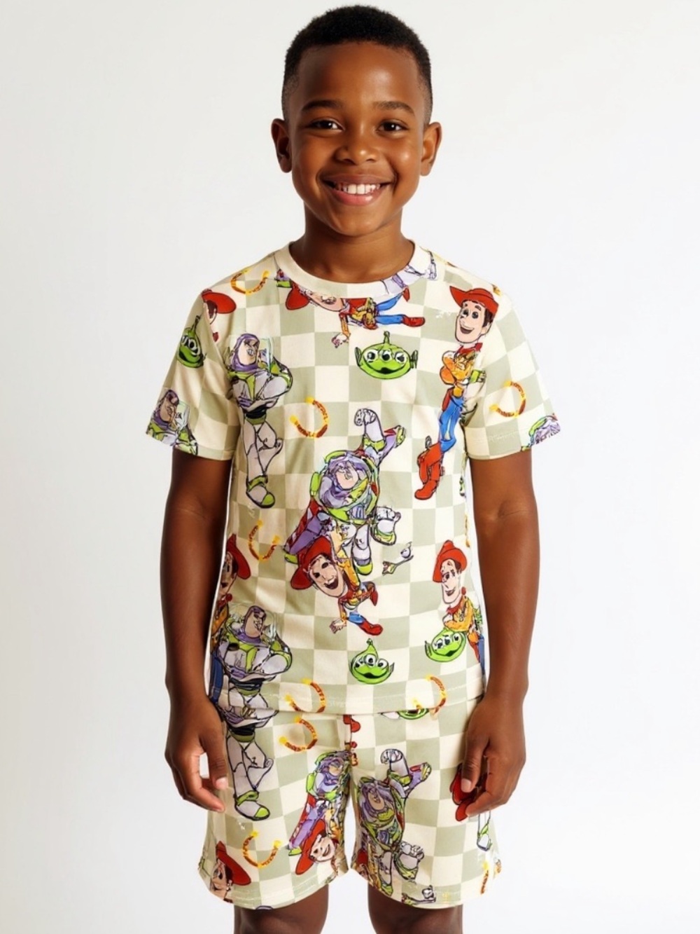 New Boys Toy Story Print Boutique Short Set Disney Parks Outfit Buzz Woody